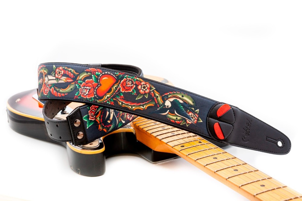 RightOn! Mojo Tattoo Guitar Strap