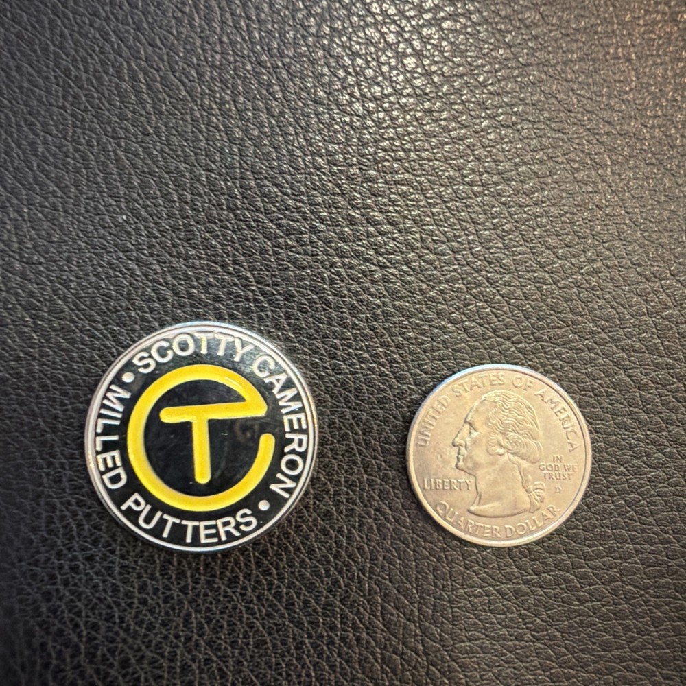 GOLF BALL MARKER - YELLOW CIRCLE T