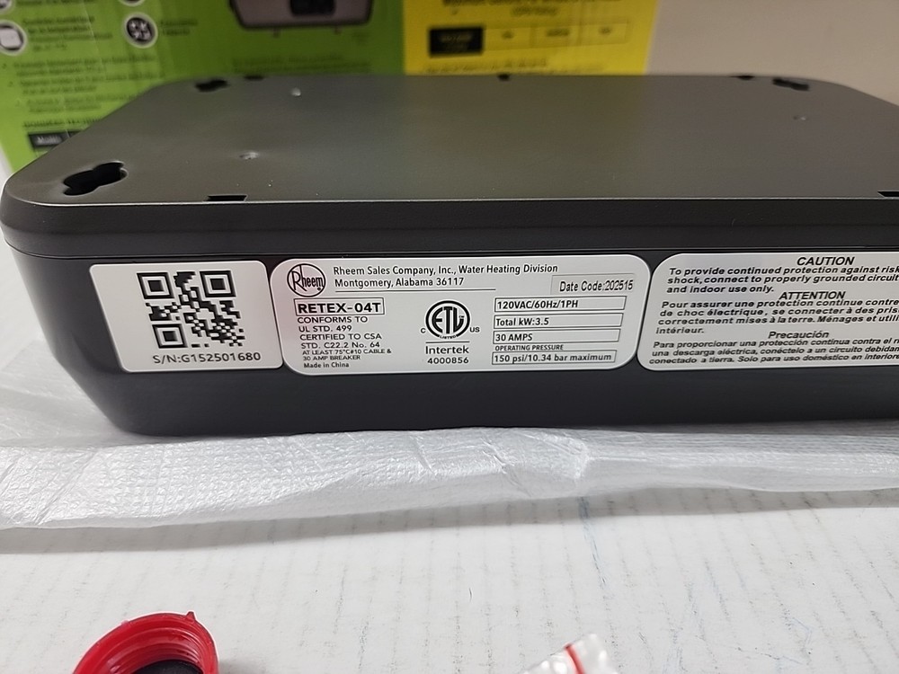 Rheem Performance 3.5 kW 0.68 GPM 120V Point of Use Electric Water Heater