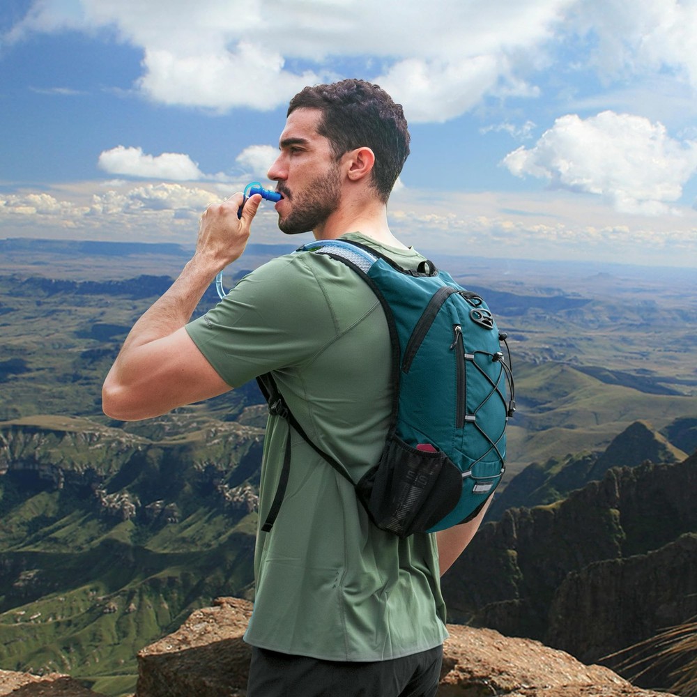 Lightweight Hydration Backpack, Running Backpack with 2L Water Bladder, Hydro...