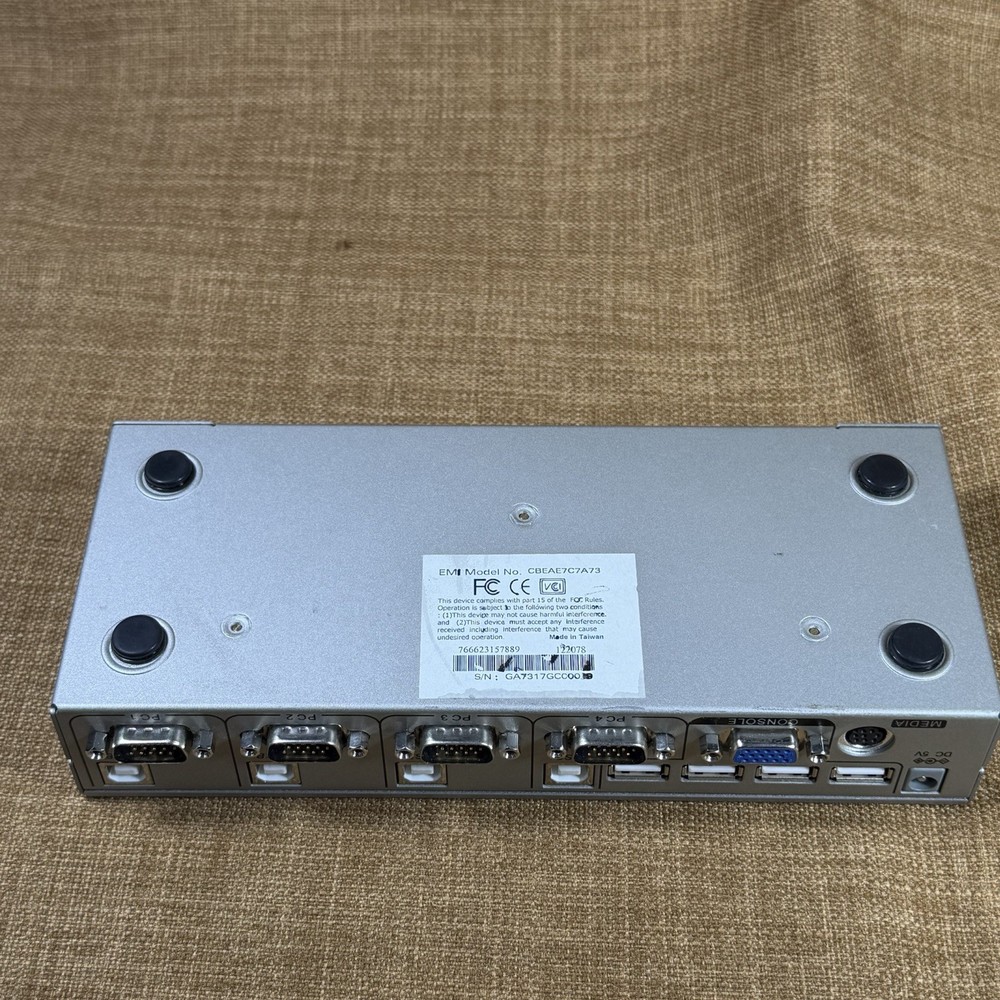 iView 4 Port USB KVM Switch VGA PC Sharing Switcher Model CBEAE7C7A73