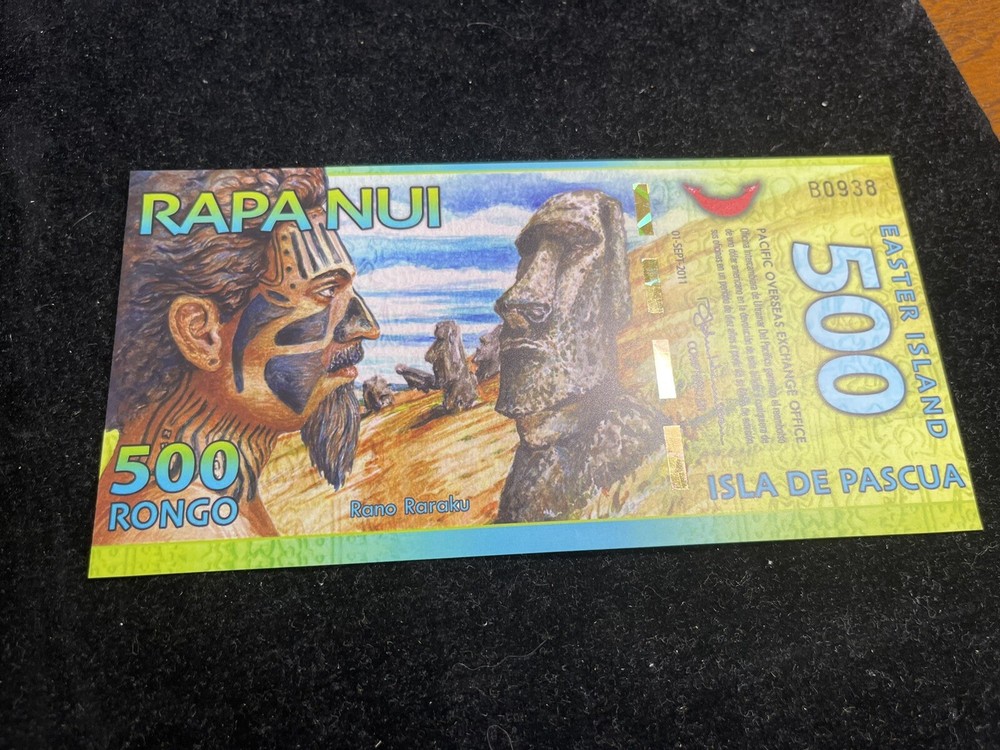2011 Easter Islands 500 Rongo Banknote High Value