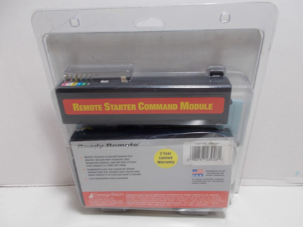 Design Tech Ready Remote Car Starter Kit Model #23926 2 Fobs 800Ft Range