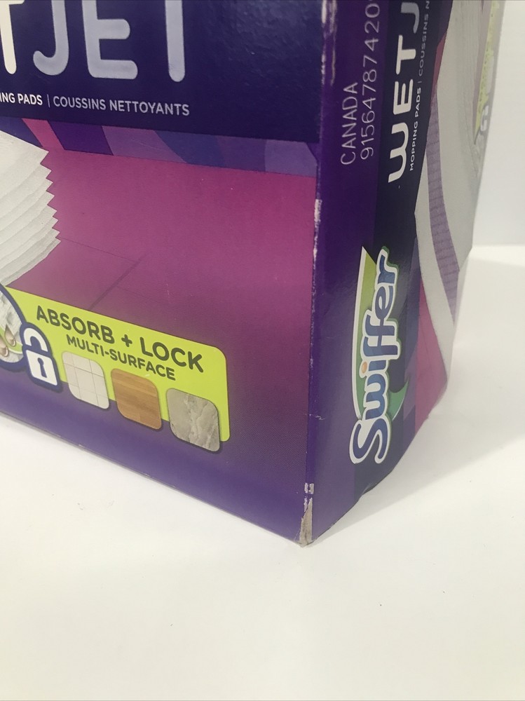 Swiffer WetJet Absorb & Lock Multi SurfacebFloor Cleaner Mop Refill Pad - 24