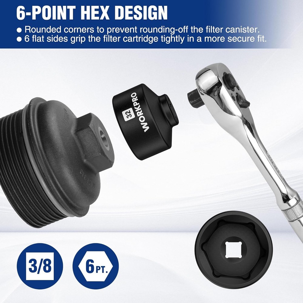 32mm Oil Filter Socket Wrench for Ecotec
