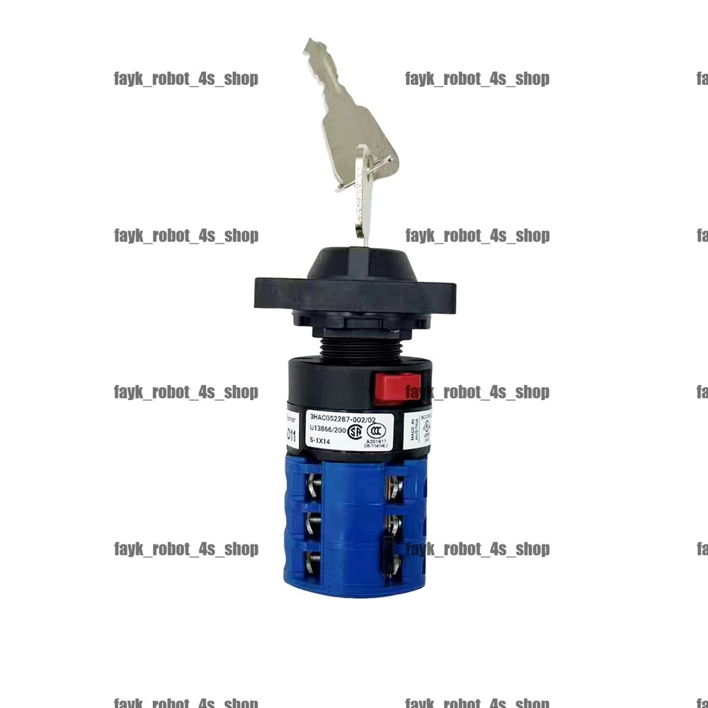 ON6KB Control cabinet 3-speed mode switch W/keys For ABB robot controller parts