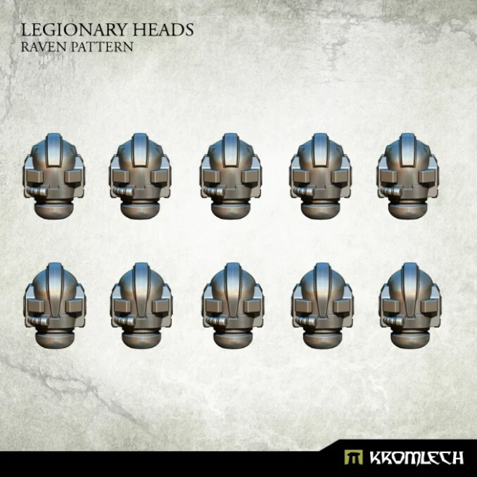 KROMLECH LEGIONARY HEADS: RAVEN PATTERN