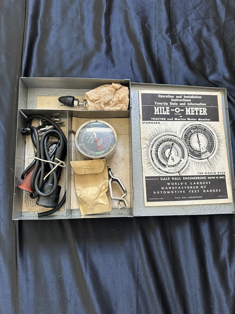 Allstate Testing Equipment Vintage Tune-Up Kit /Instructions - Sears & Roebuck