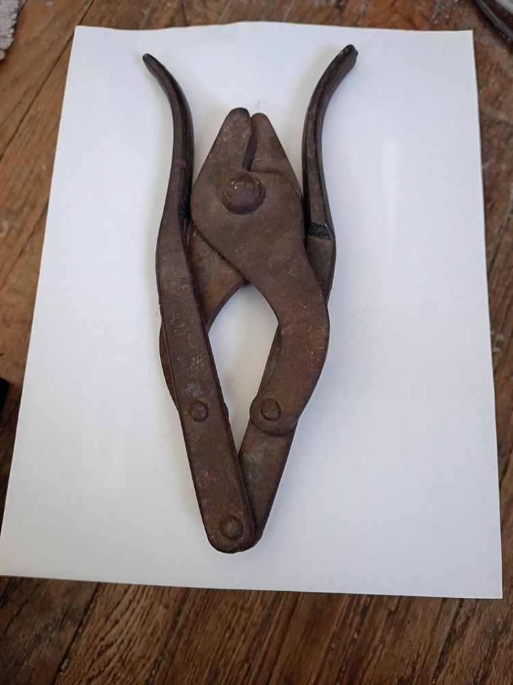 Antique Military Folding Barbed Wire Cutters WW1
