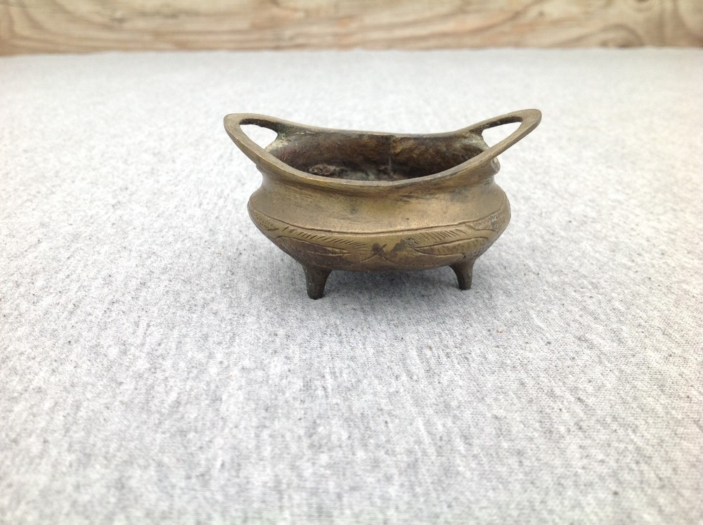 Small Brass Asian Incense Burner