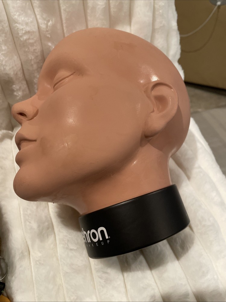 Mehron Professional Makeup Mannequin for Training – Washable Practice Head