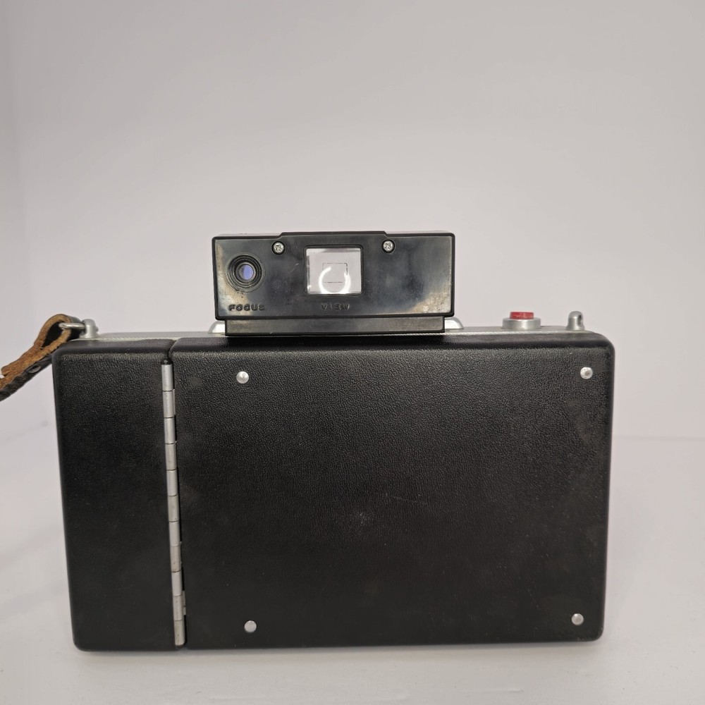 Vintage Polaroid Automatic 100 Land Camera w/ Case, info, & Cold Clip Not Tested