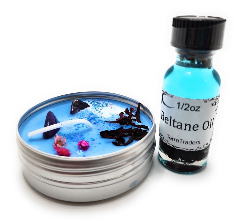 Beltane Oil Candle Set