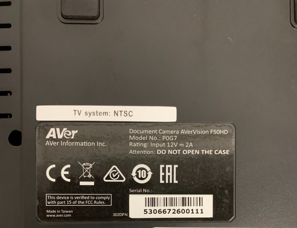 Avervision Document Camera P0G7