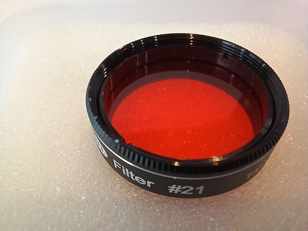 BINTEL TELESCOPE FILTER GSO #21 ORANGE FILTER 1.25'' MADE IN TAIWAN