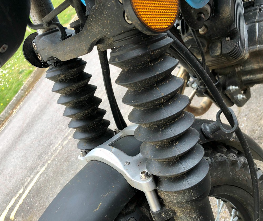 New Mutt Sabbath 125 Front fork Gaiters Rubber Guards for