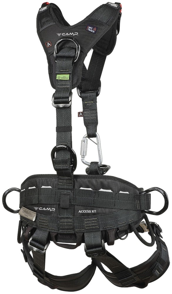 CAMP Access XT Black Full Body Harness ANSI Adjustable Size S - L