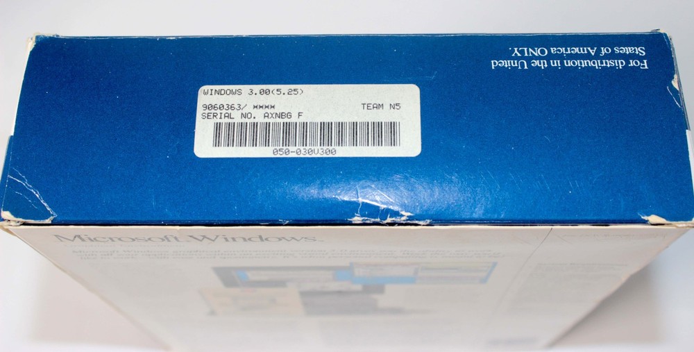 Microsoft Windows 3.0 with 5.25" Version Floppy Disk