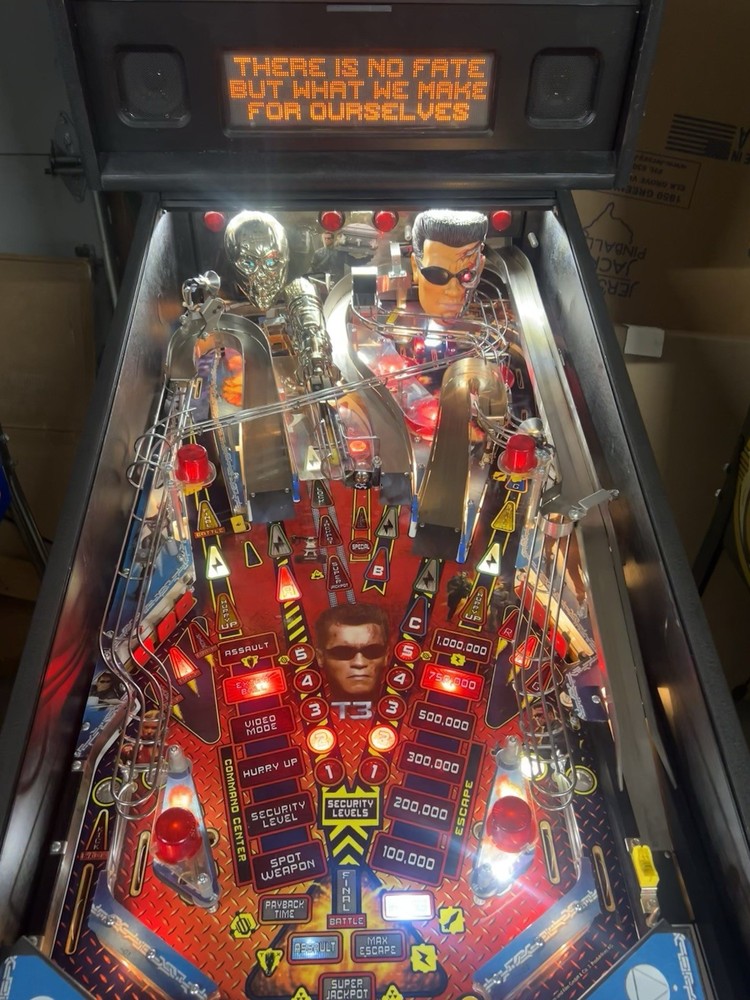 STERN TERMINATOR 3 PINBALL MACHINE ARNOLD!