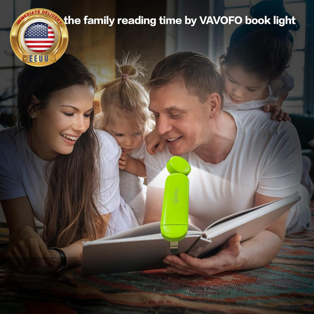 USB Rechargeable Book Light, Blue Light Blocking, Amber Light Clip on Bookmark S