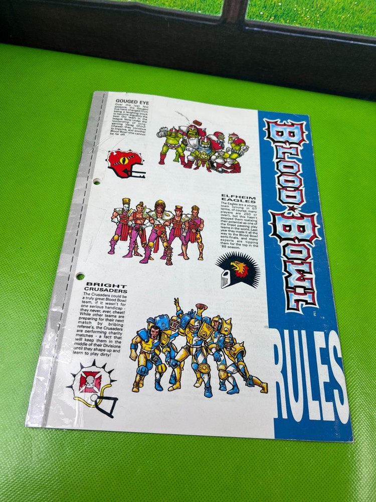 Blood Bowl Games Workshop Rules Book Warhammer