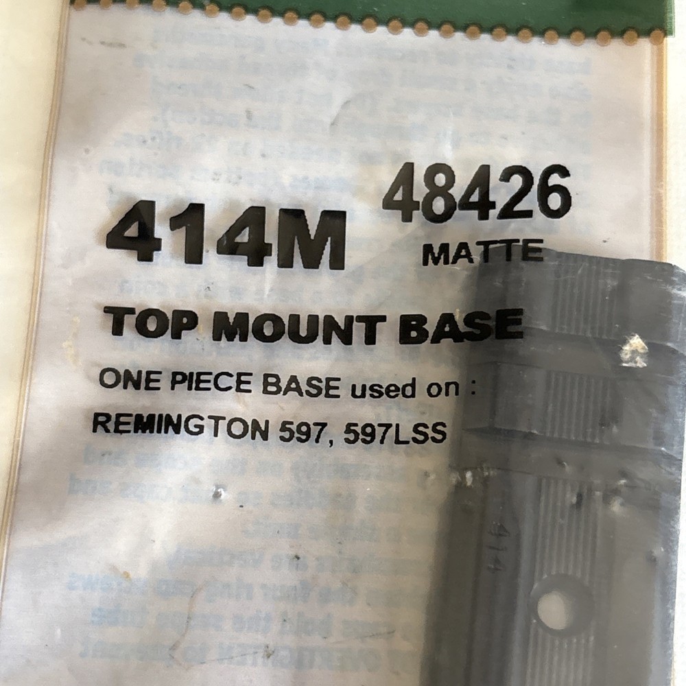 Weaver Top Mount Base #414M