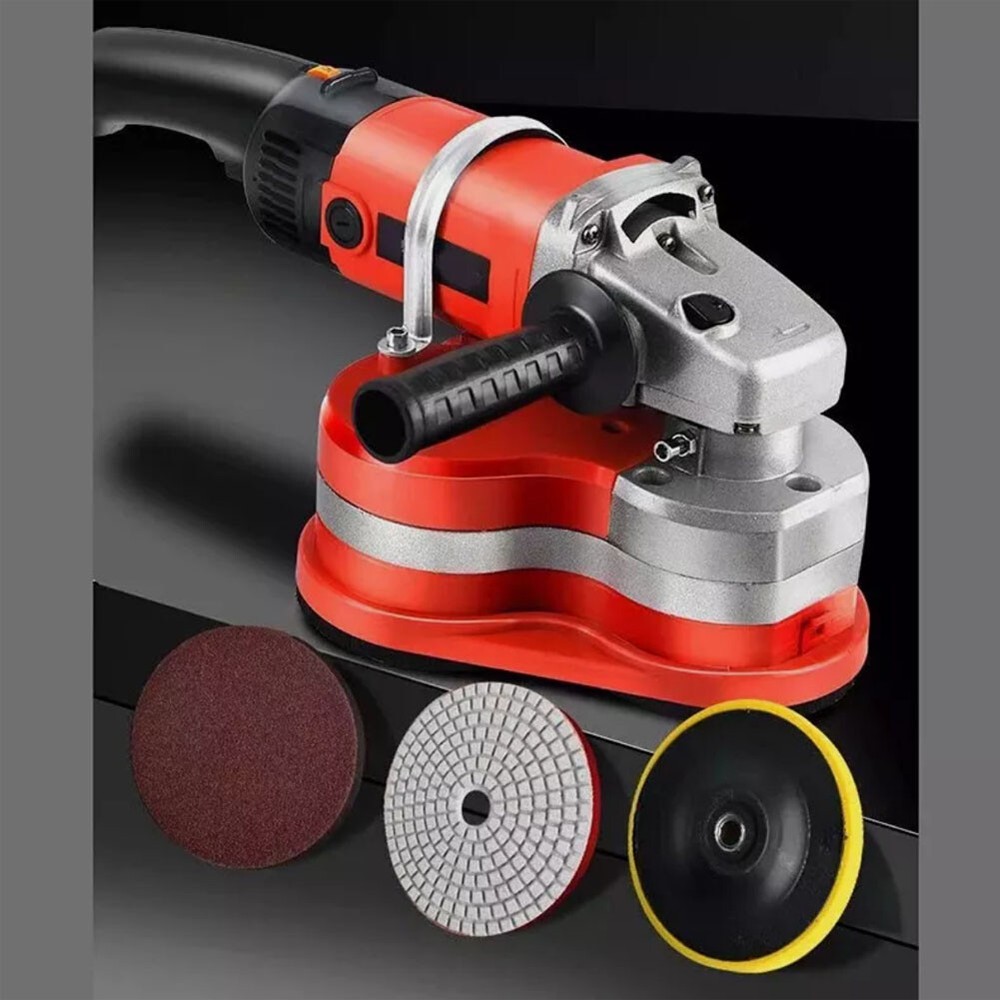 110V Three Head Dustless Grinder Triangle Floor Grinder Grinding Edge Concrete