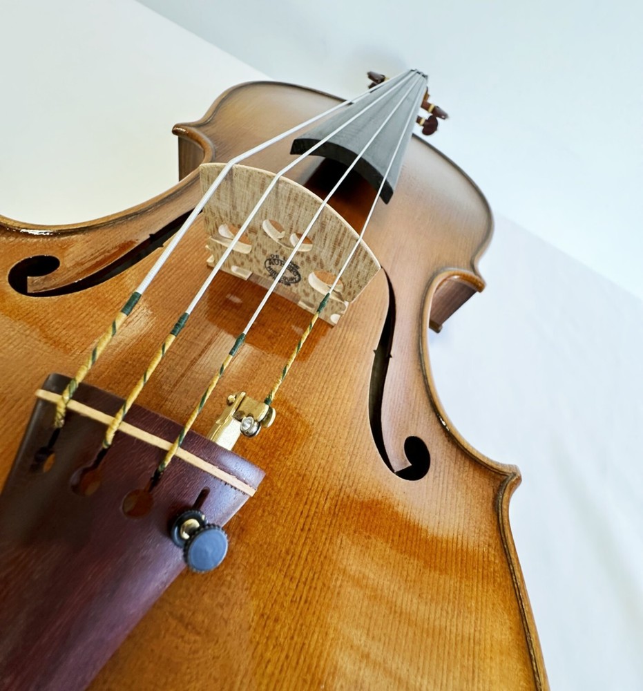 VIOLA 16" SIZE, PROFESSIONAL SETUP + DOMINANT STRINGS + AUBERT BRIDGE +CASE+BOW