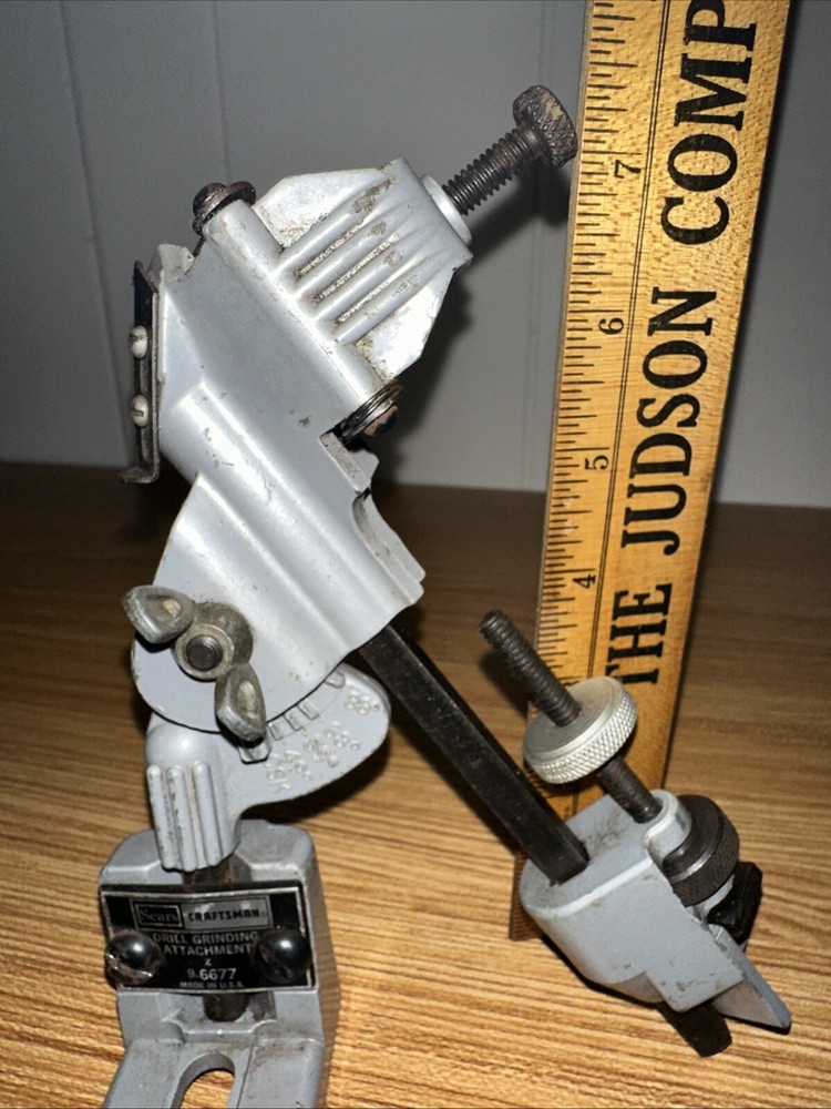 Vintage Sears Craftsman Drill Bit Grinding Attachment 9-6677 Used