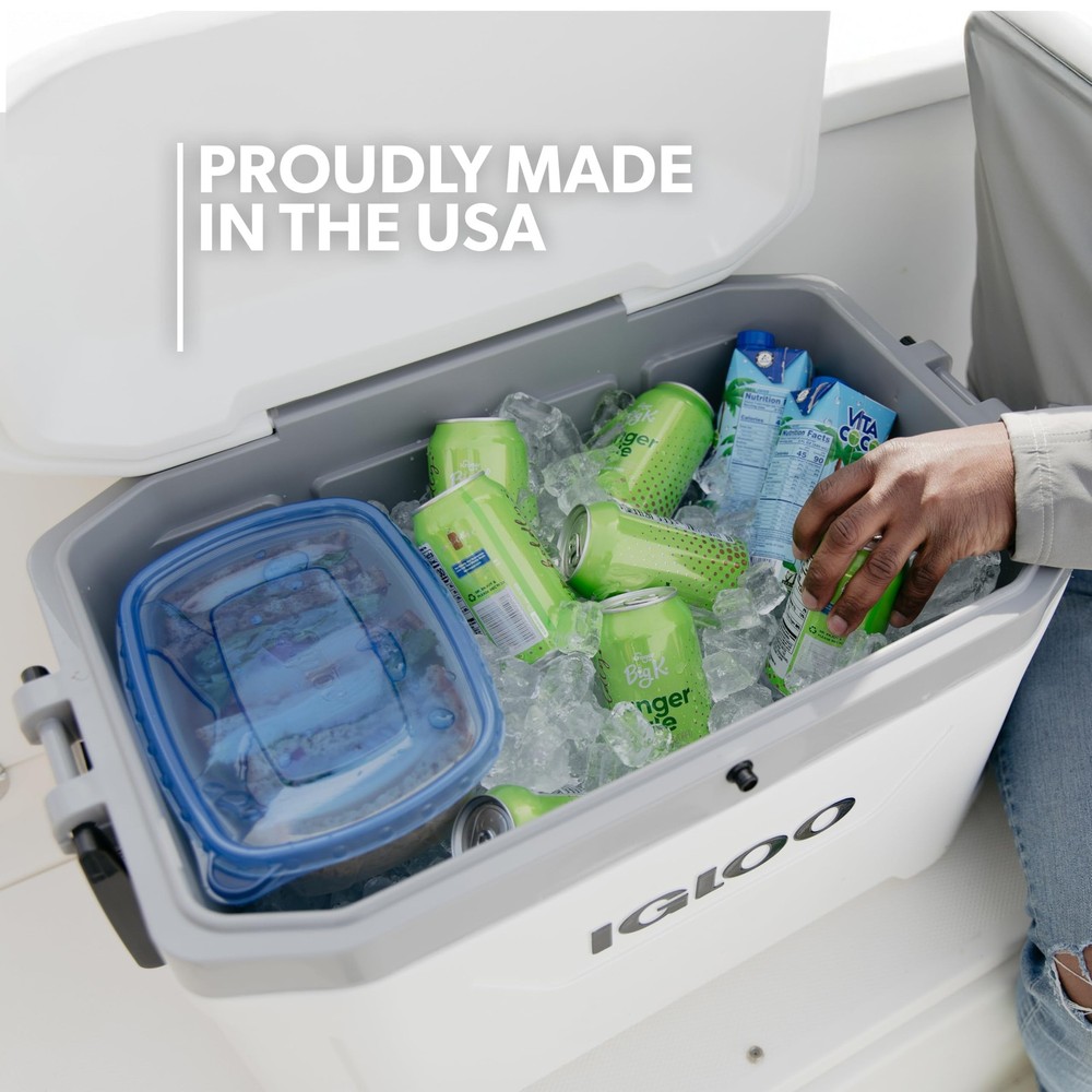 54 Qt Marine Ultra Cooler, White