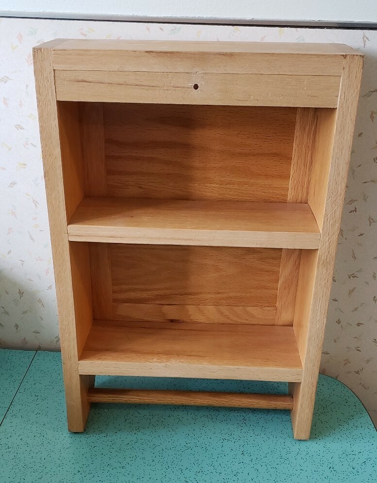 Solid Oak Country Kitchen Americana Shelf with Towel Rack