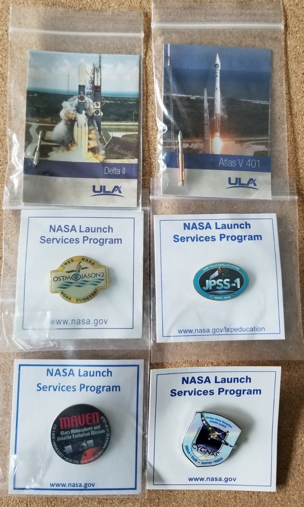 Launch Services Program NASS 4 Pin & 2 Rocket Pins