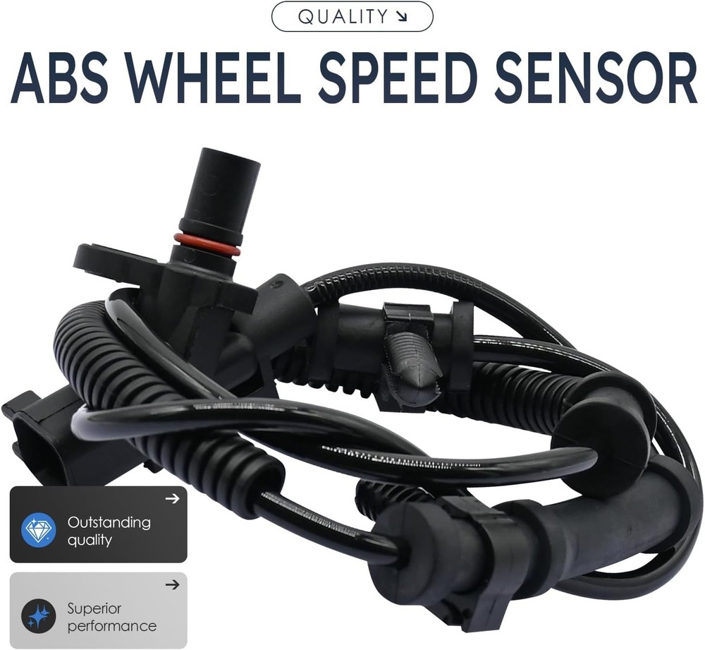 2Pcs Front Left and Right Abs Wheel Speed Sensor Compatible with Dodge Ram 1500