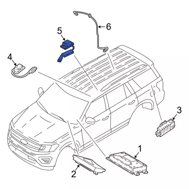 Genuine Ford Navigation Microphone JL7Z-19A391-B