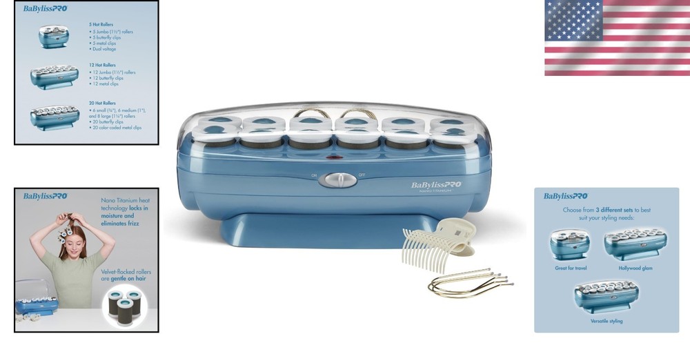 Fast-Heating Hot Rollers for All Hair Types