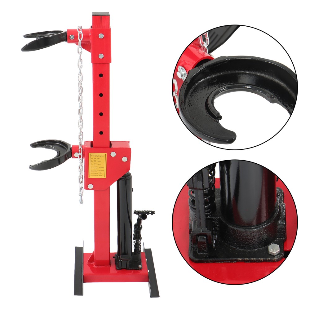 Coil Spring Compressor 4.5T Auto Strut Hydraulic Compressor Removing Tool Red