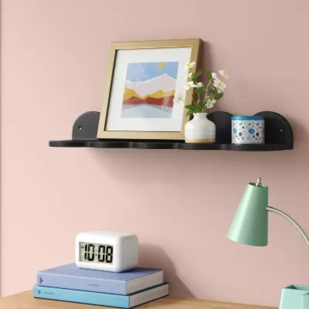 24" Wavy Wall Shelf