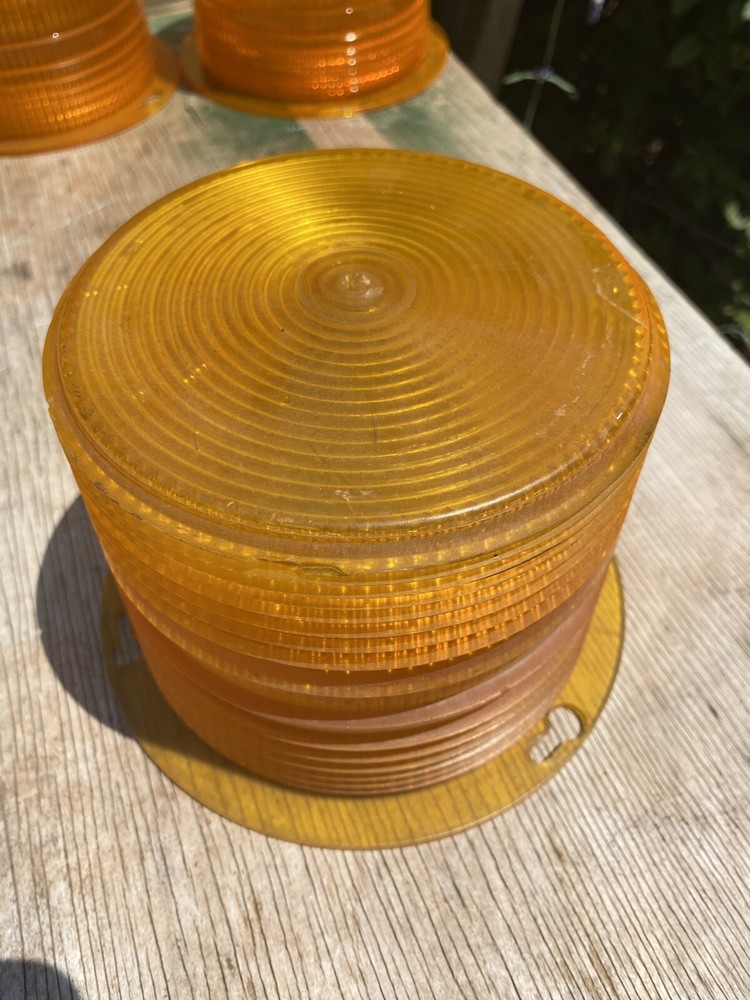 Mallimar 202A Strobe Light Lenses. 3 available. All great shape.