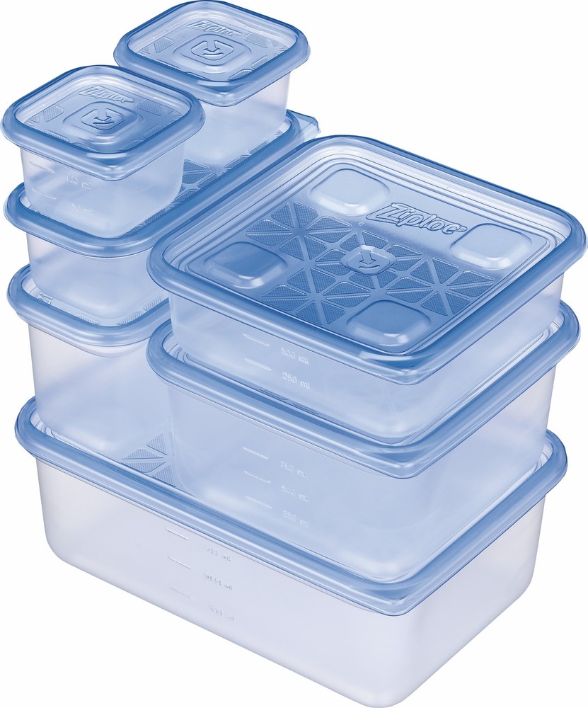 Ziploc Container Storage Container Variety Assorted Clear 7 Pieces