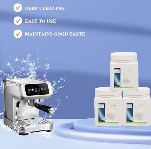 Powerful Coffee Descaling Tablets - 36 Count, Effective Decalcifying Solution