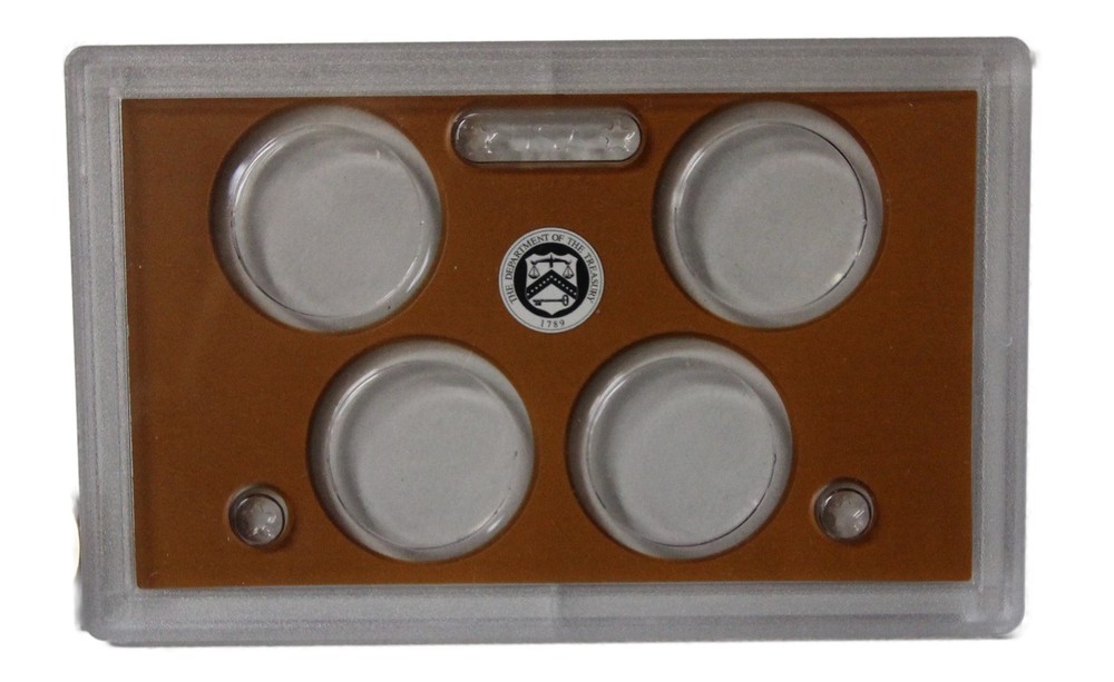 Empty Plastic Lens with Brown insert Holds 4 small dollars