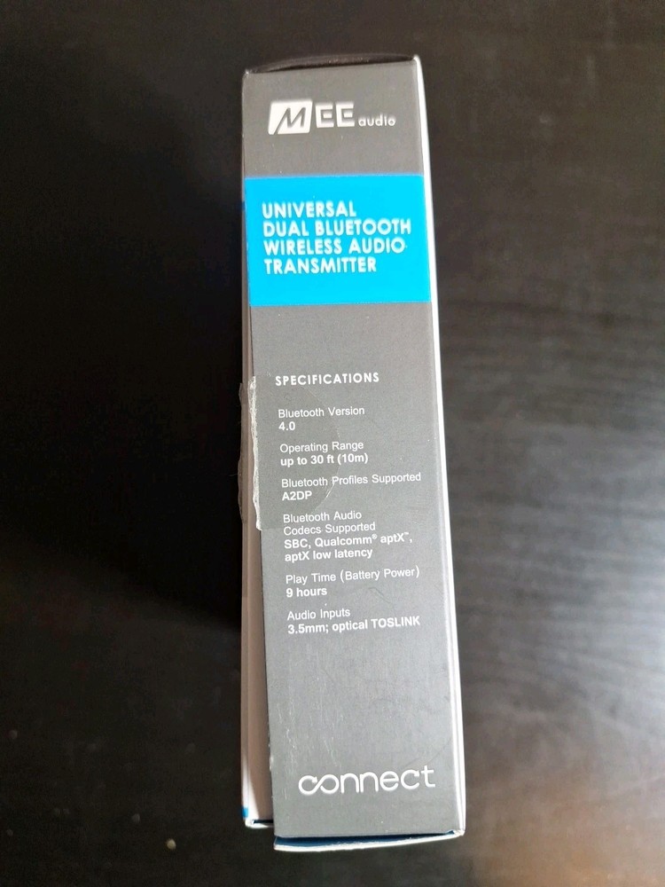 MEE audio Connect Universal Dual-Headphone Bluetooth Wireless Audio Transmitter