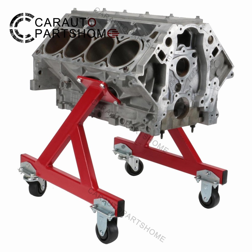 For Chevy LS1 LS2 LS3 LS6 Engine Storage Stand w/ Casters Red