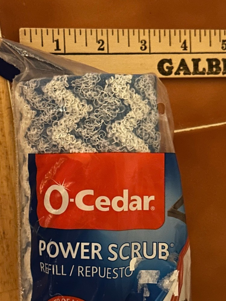 O Cedar Power Scrub Microfiber Refill Mop Head New Sealed