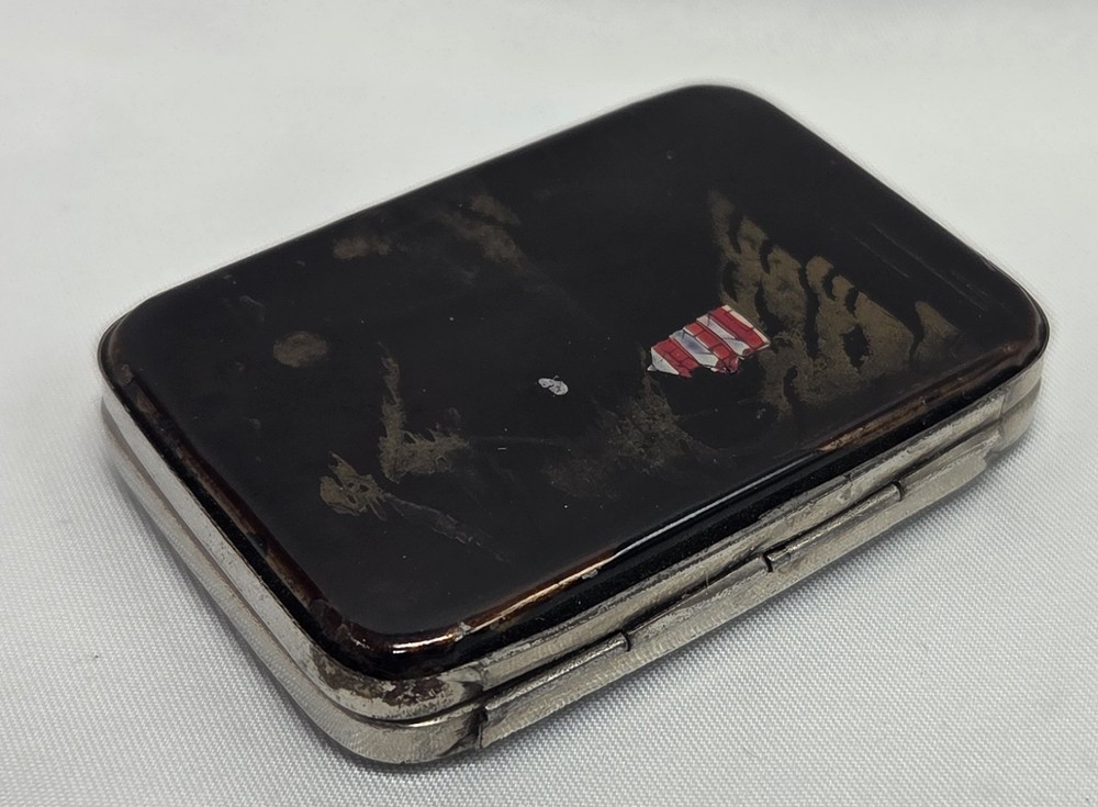 Japanese Matchstick tin case with striker Vintage