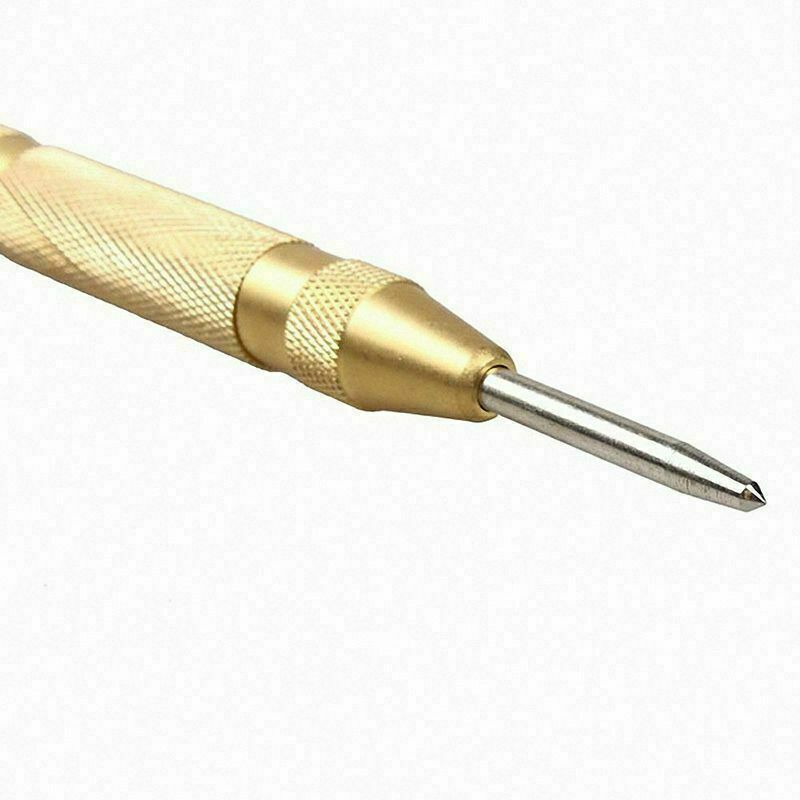 2 Super Strong Automatic Centre Punch Adjustable Spring Loaded Metal Drill TooL