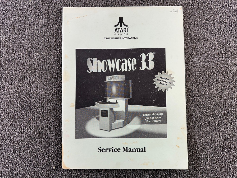 Atari Showcase 33 Arcade Game Manual Schematics UNIVERSAL KIT ORIGINAL