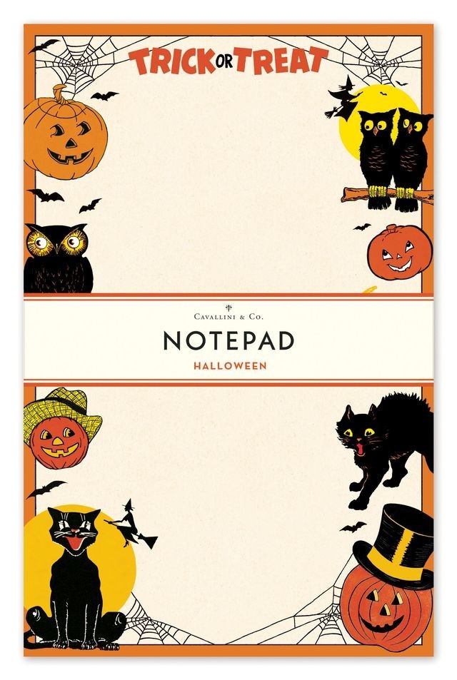 Cavallini & Co. Halloween Notepad