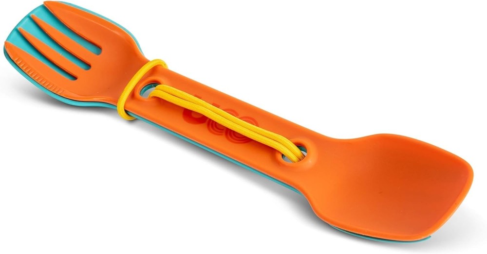 2 Pack Utility Spork Combo Spoon-Fork Utensil for Camping Backpacking Picnics