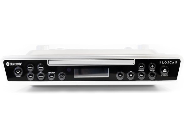 PROSCAN ELITE Under Counter CD Player with Clock Radio-Bluetooth